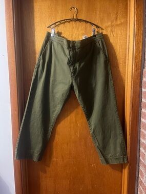 Men’s Denver Hayes Olive Green Chinos 42X30